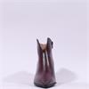 Hispanitas Paris V Cut Heel Ankle Boot - Bordeaux Leather